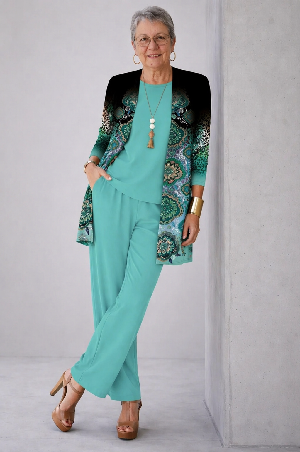 Ghislaine | 3-Piece Set Duck Green