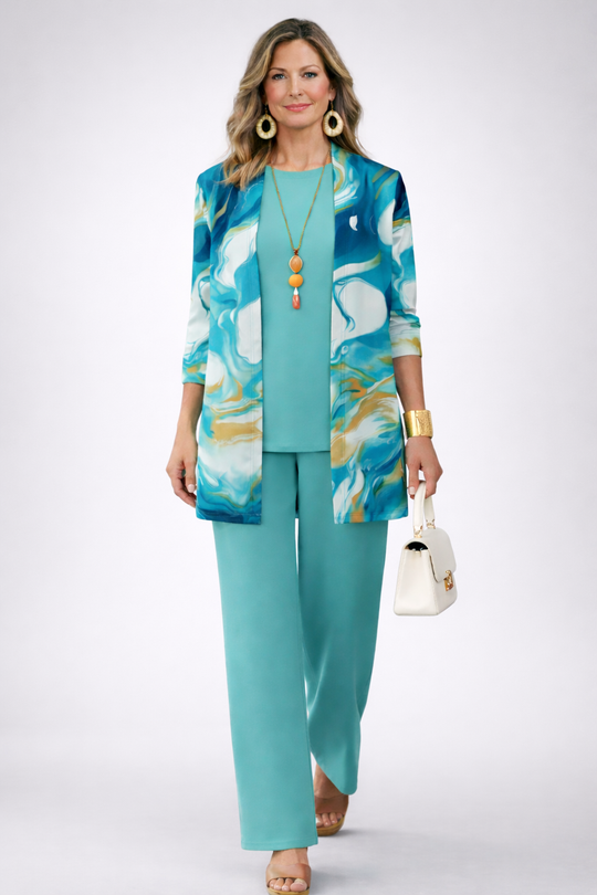 Gaëlle | 3-Piece Azure Set