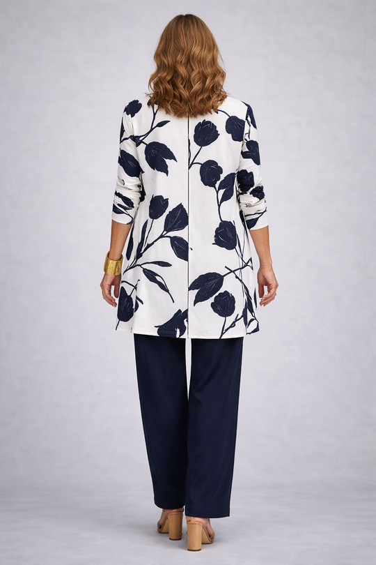 Eliane | 3-Piece Navy Blue Set