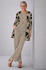 Taupe Printed