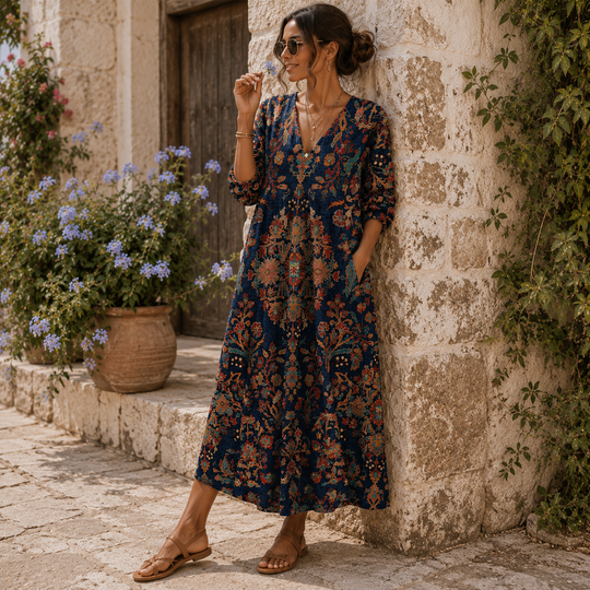 Édith | Vintage Long Dress Midnight