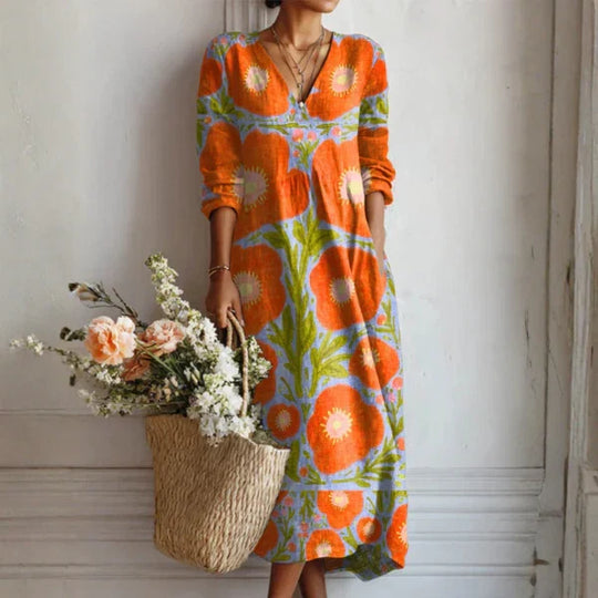 Alice | Long Dress Sunset Bloom