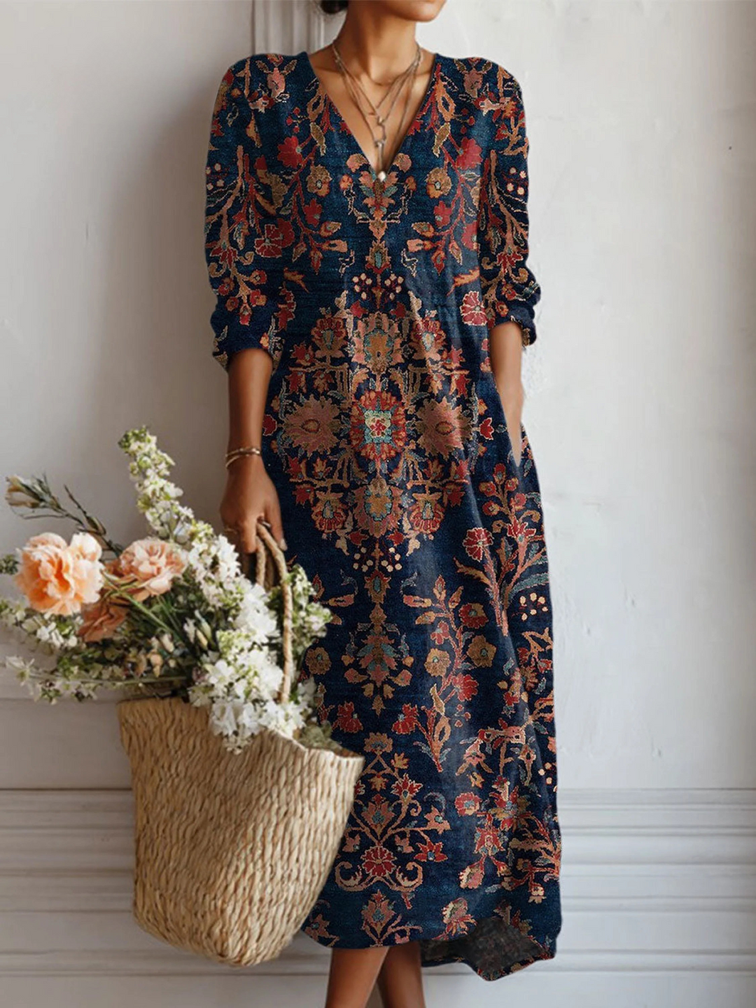 Édith | Vintage Long Dress Midnight
