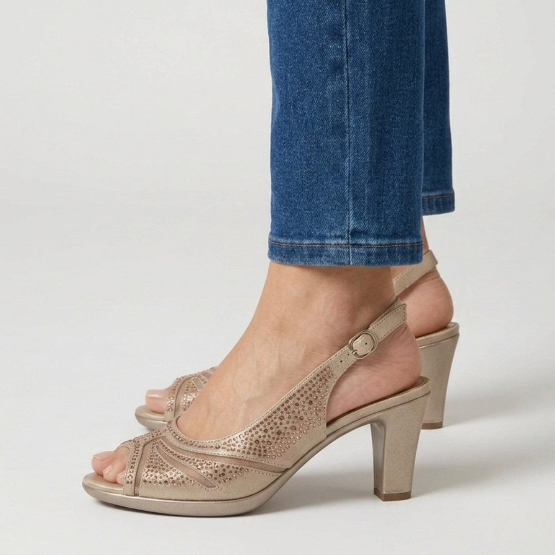 Sofia | Elegant Comfort Heeled Sandals