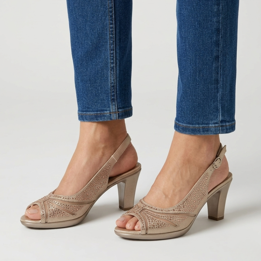 Sofia | Elegant Comfort Heeled Sandals