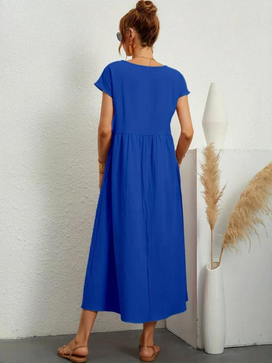 Maelis | Cotton-Linen Pocket Dress for Women
