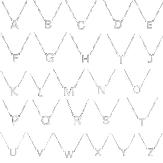 Brilliant Alphabet Pendant Necklace