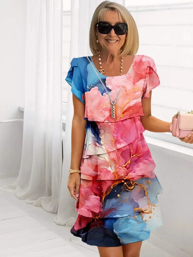 Solange | Fluid Ruffled Dress