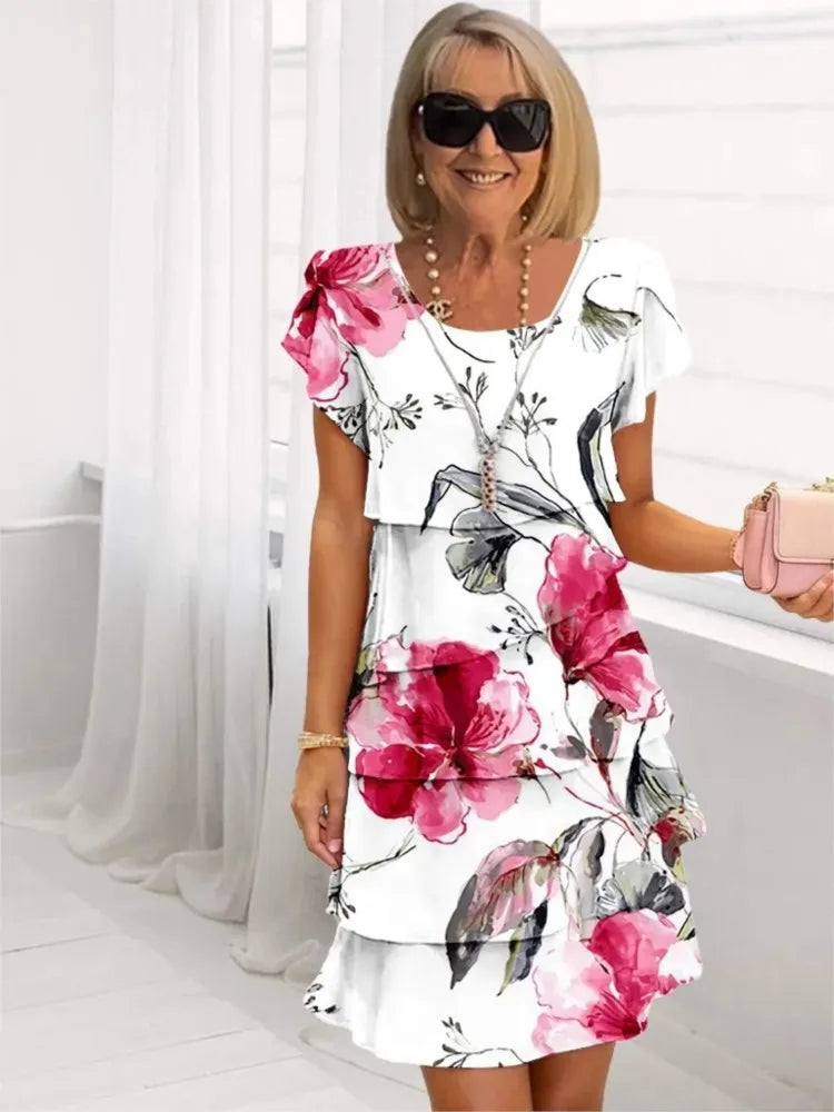 Blanche | Flowing Ruffled Dress