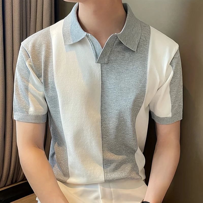 Riccardo™ | Men's Contrast Knit Polo