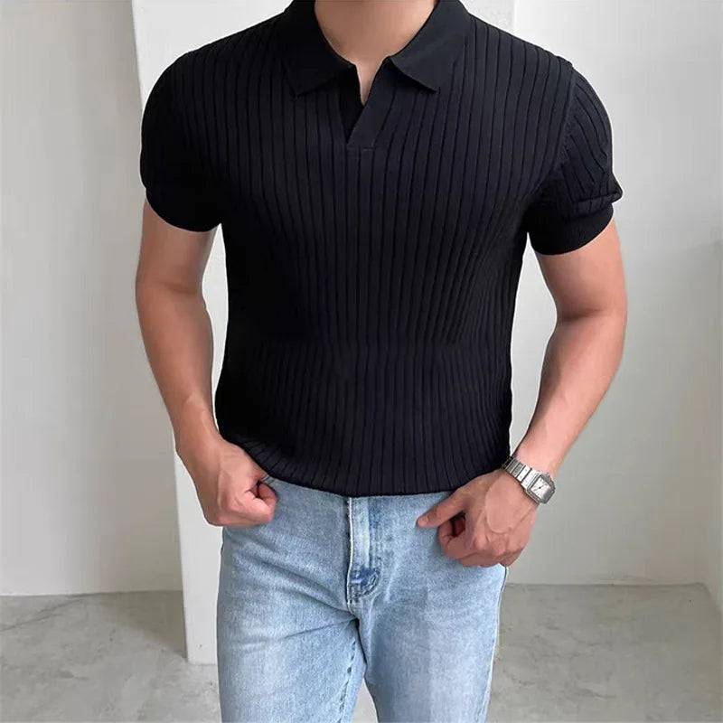 Alessio™ | Men's Lightweight Open-Neck Polo