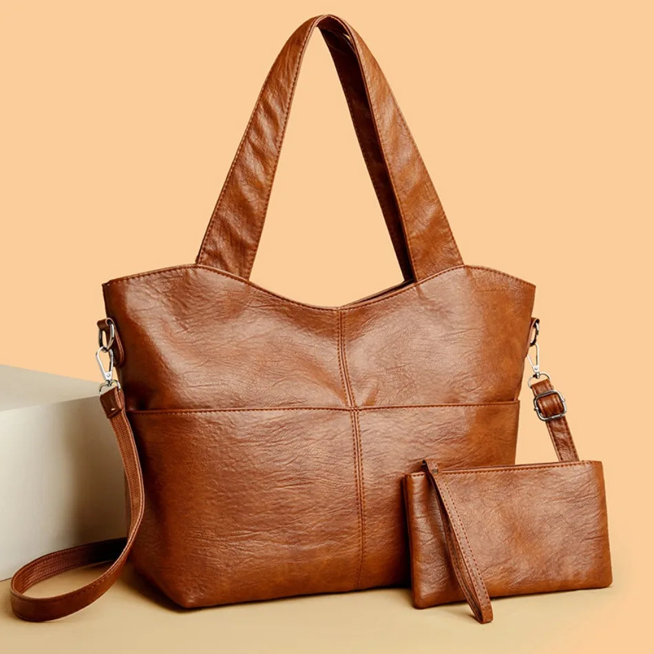 Gabbie – Elegant Structured Handbag with Double Shoulder Strap