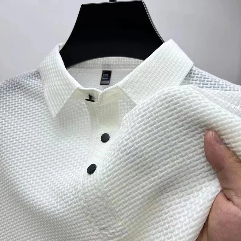 Lorenzo™ | Men's Breathable Textured Polo