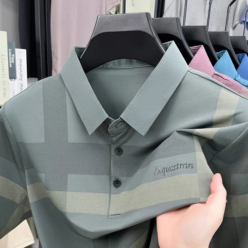 Enzo™ | Men's Geometric Stretch Polo