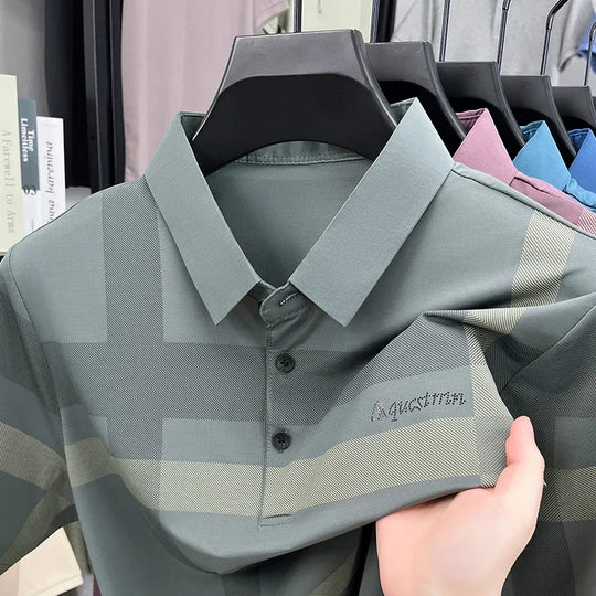 Enzo™ | Men's Geometric Stretch Polo