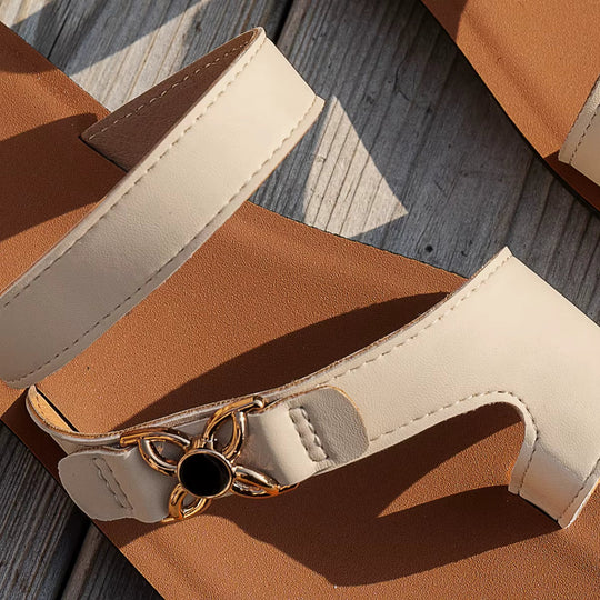 Elsa | Comfortable Slip-On Flat Sandals
