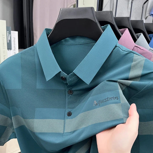 Enzo™ | Men's Geometric Stretch Polo