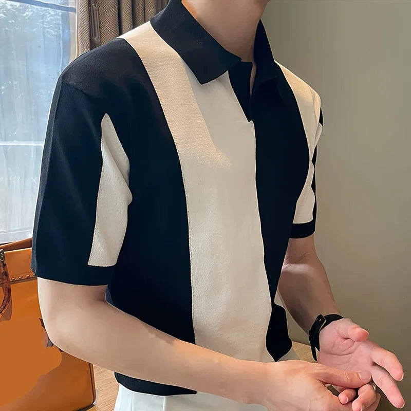 Riccardo™ | Men's Contrast Knit Polo