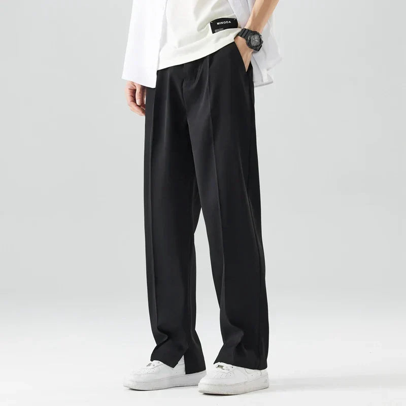 Kieran | Aero Pleated Trousers with Elegant Finish for Men