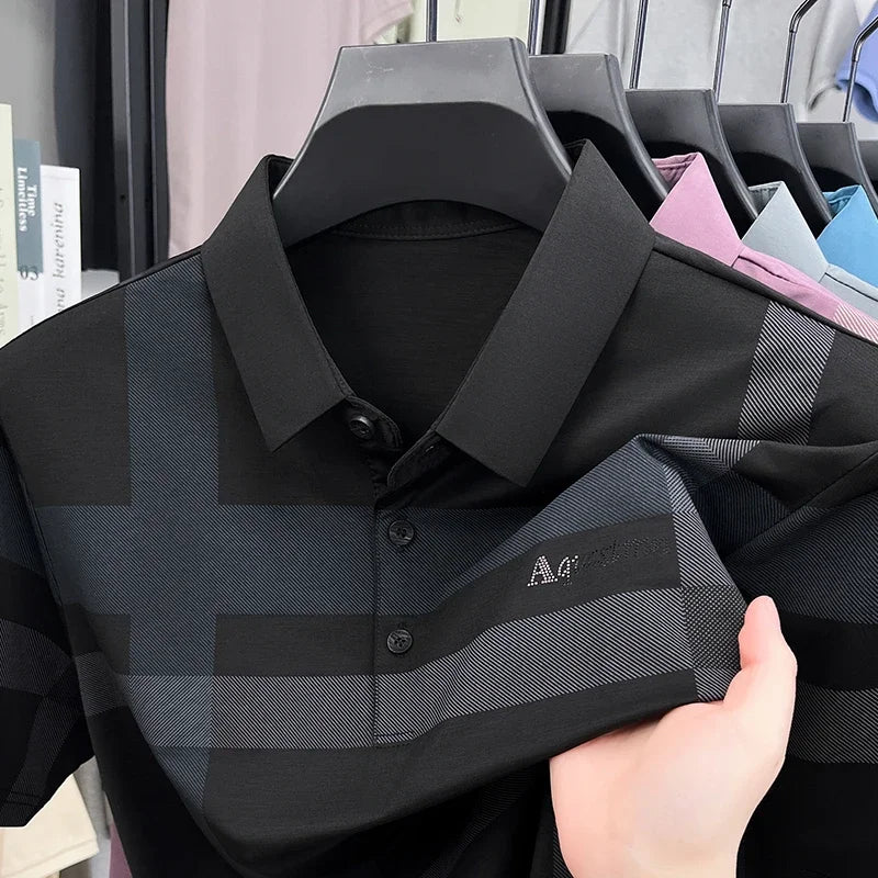 Enzo™ | Men's Geometric Stretch Polo