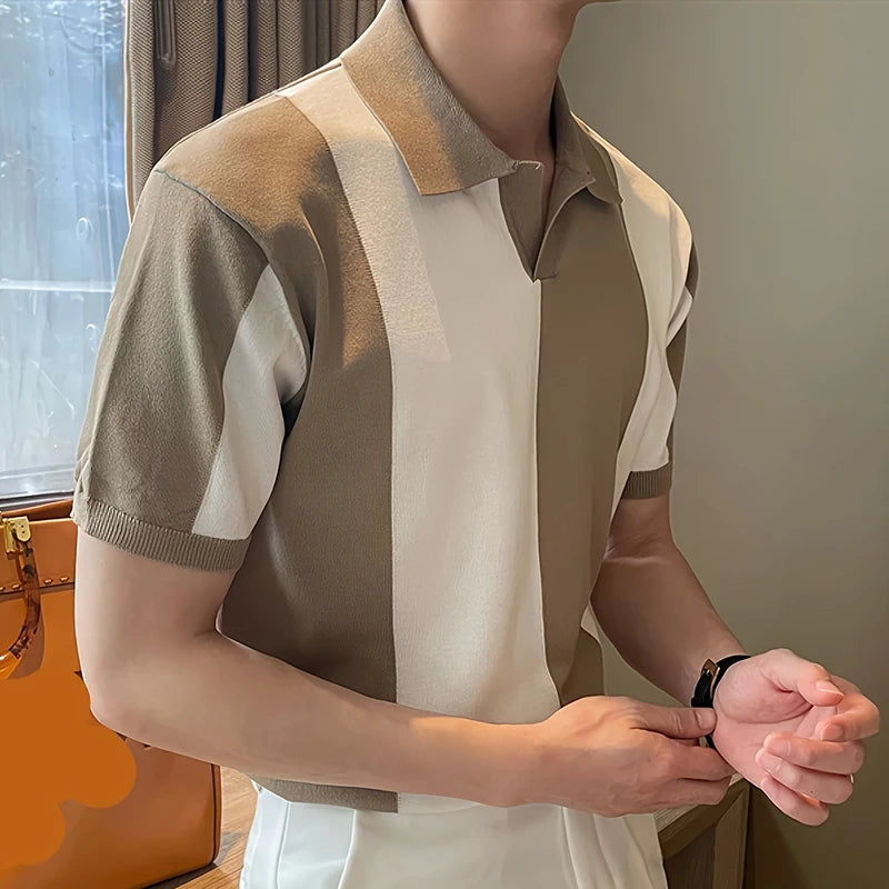Riccardo™ | Men's Contrast Knit Polo