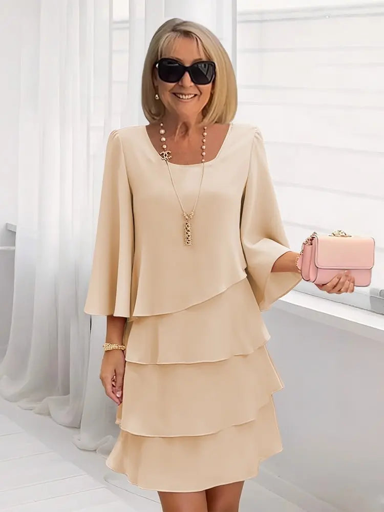 Elise | Flowing Ruffle Dress