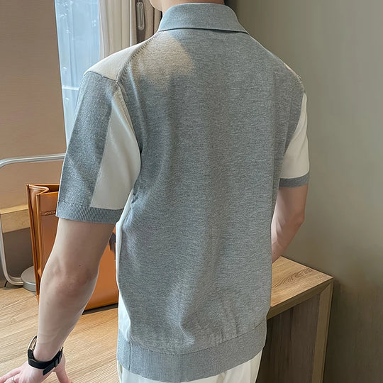 Riccardo™ | Men's Contrast Knit Polo