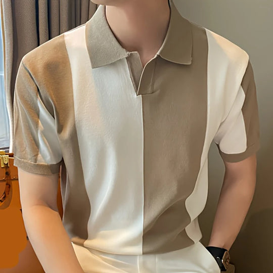 Riccardo™ | Men's Contrast Knit Polo