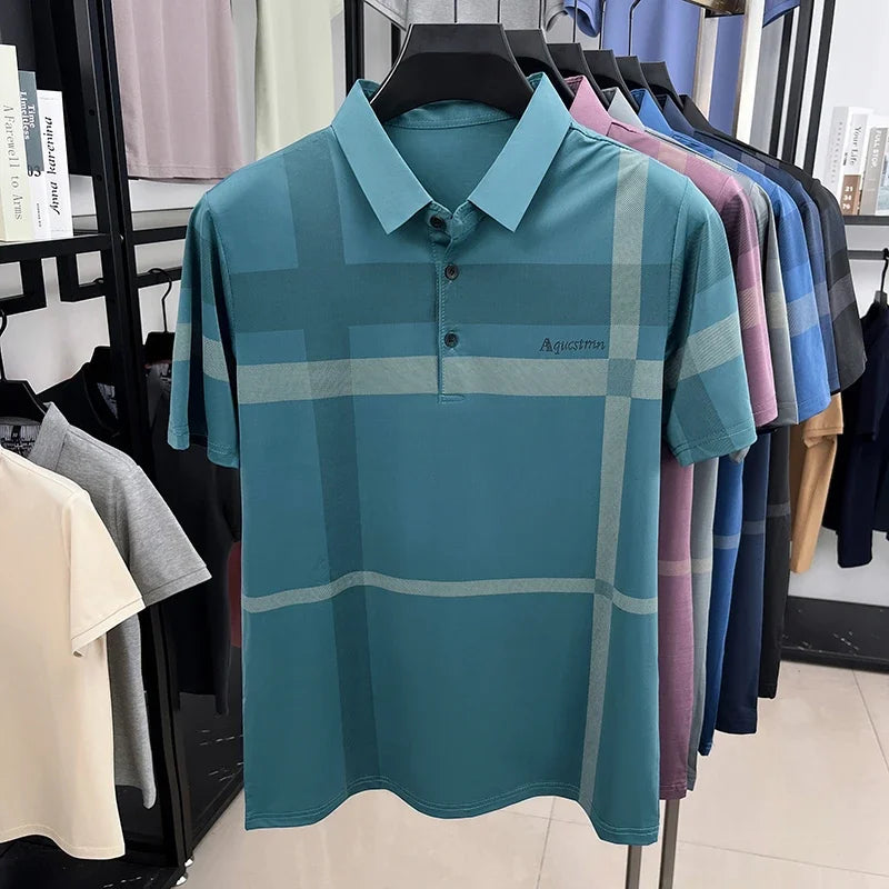 Enzo™ | Men's Geometric Stretch Polo