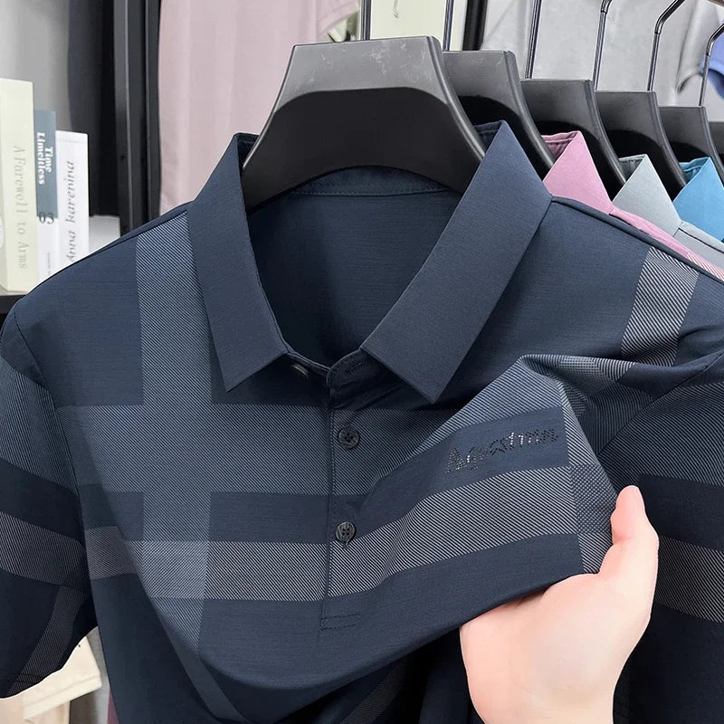 Enzo™ | Men's Geometric Stretch Polo
