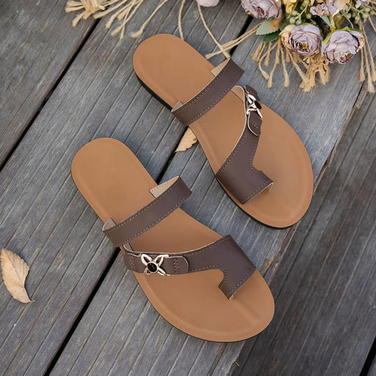 Elsa | Comfortable Slip-On Flat Sandals