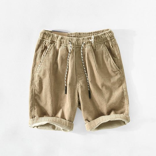 Ricky | Casual Fit Stretch Comfortable Corduroy Shorts for Men
