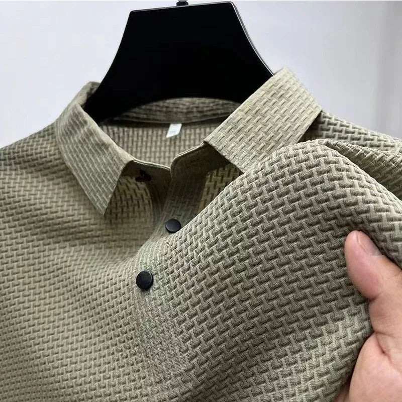 Lorenzo™ | Men's Breathable Textured Polo