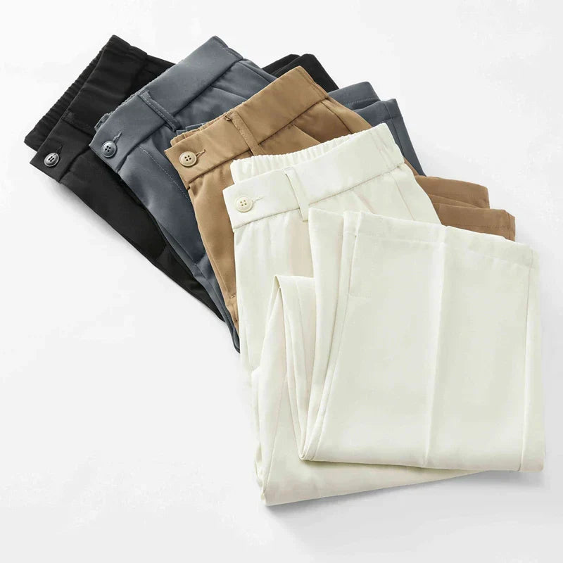 Kieran | Aero Pleated Trousers with Elegant Finish for Men