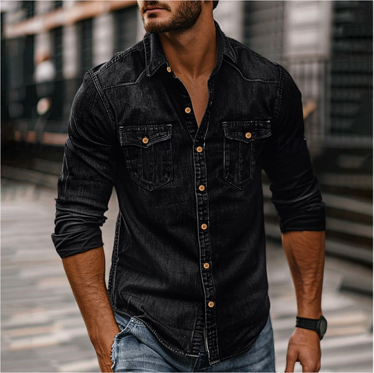 Hans | Classic Shirt with Chest Pockets for Men