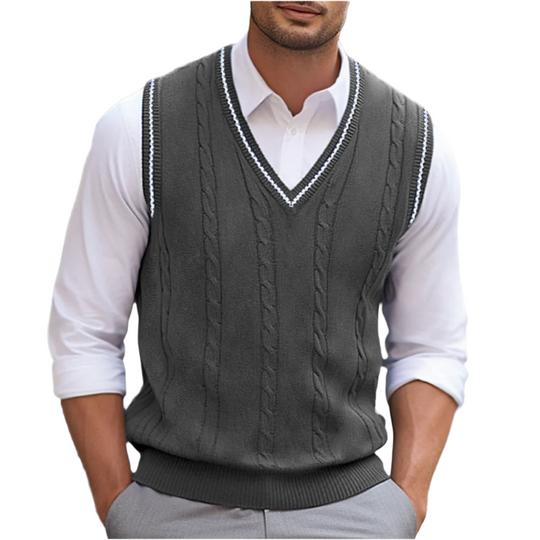 Kyson | Men's Sleeveless V-Neck Sweater