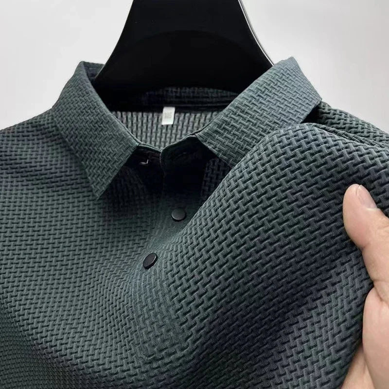 Lorenzo™ | Men's Breathable Textured Polo