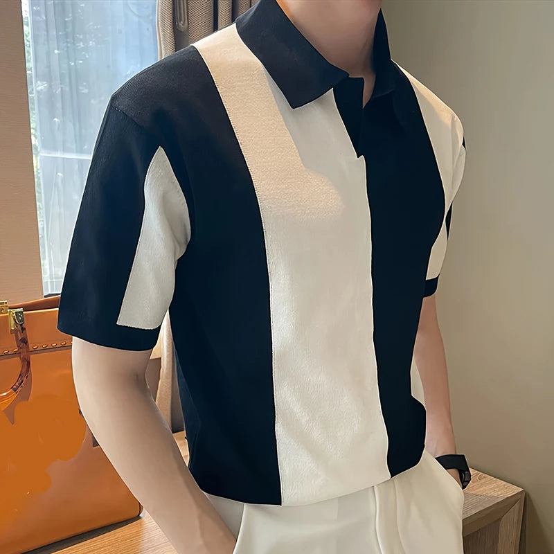 Riccardo™ | Men's Contrast Knit Polo