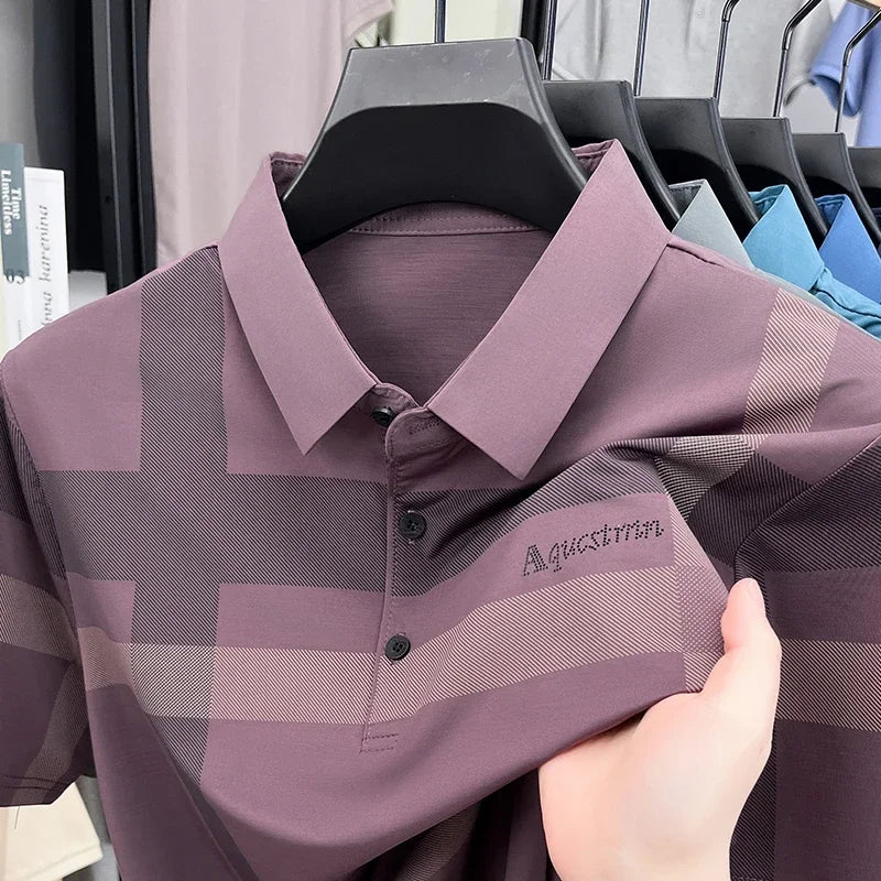 Enzo™ | Men's Geometric Stretch Polo