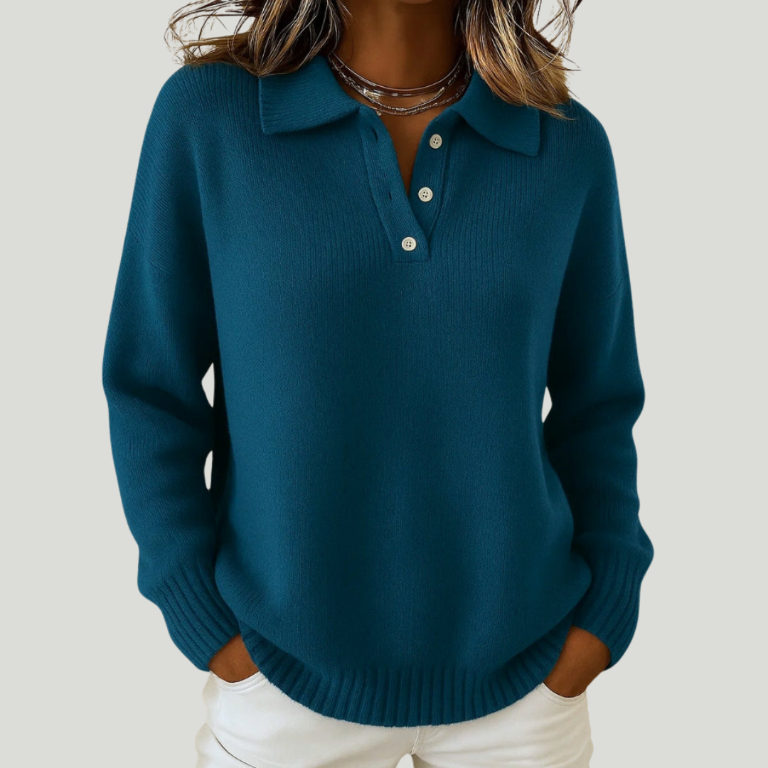 Clementine | Soft Sweater with Collar