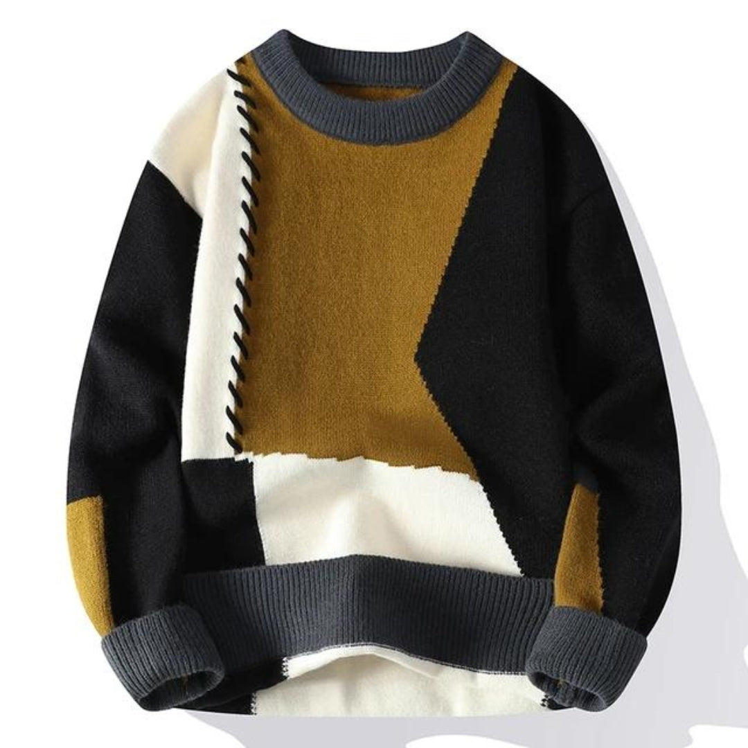 Guadalupe | Stylish Patchwork Sweater for Spring for Men