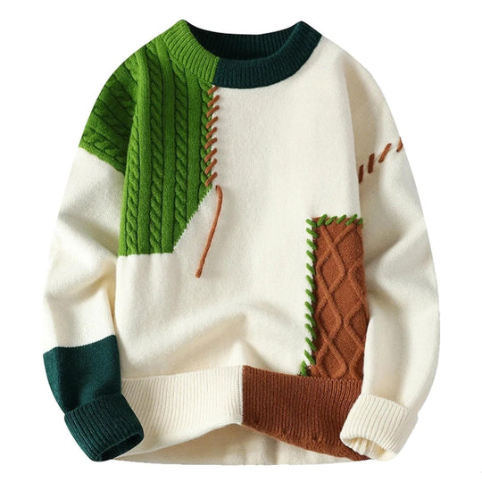 Guadalupe | Stylish Patchwork Sweater for Spring for Men