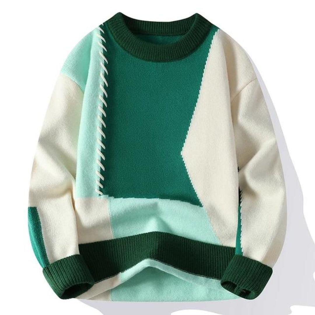 Guadalupe | Stylish Patchwork Sweater for Spring for Men