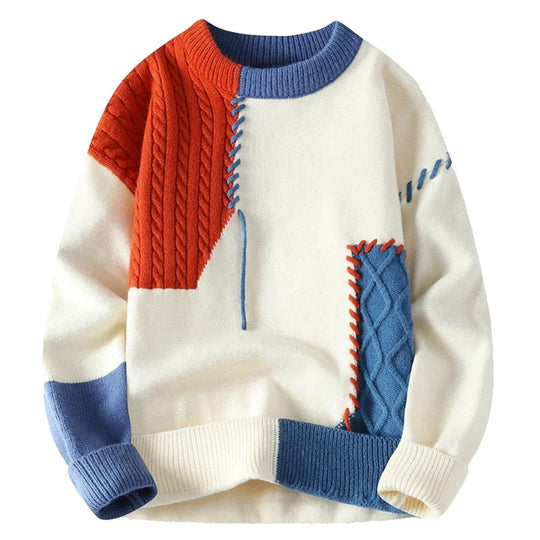 Guadalupe | Stylish Patchwork Sweater for Spring for Men