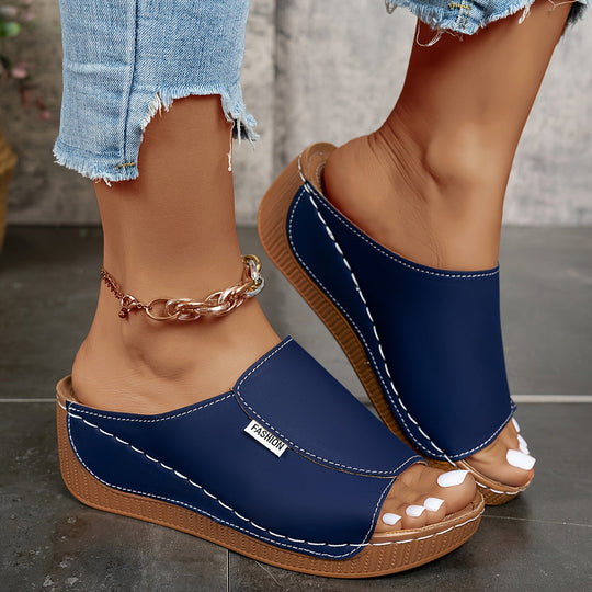 Isabelle | Comfort Wedge Mule