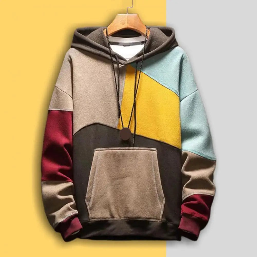 Raymundo | Casual Patchwork Hooded Sweater for Men