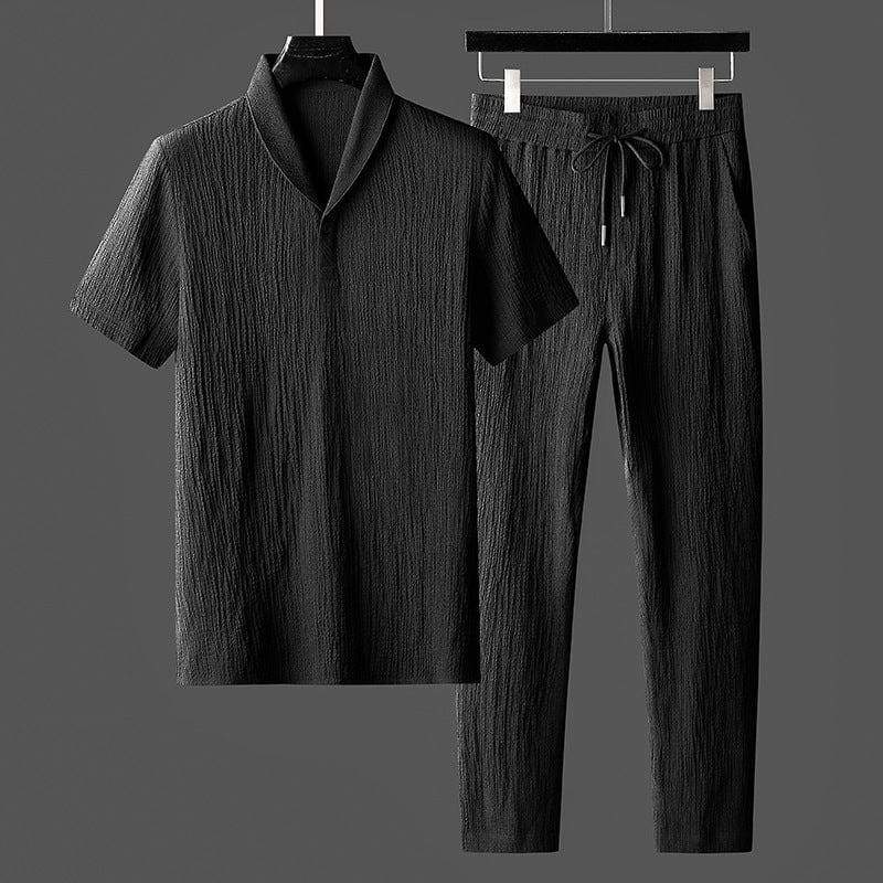 Makai | Classic Fitted Pants and Shirt Set for Men