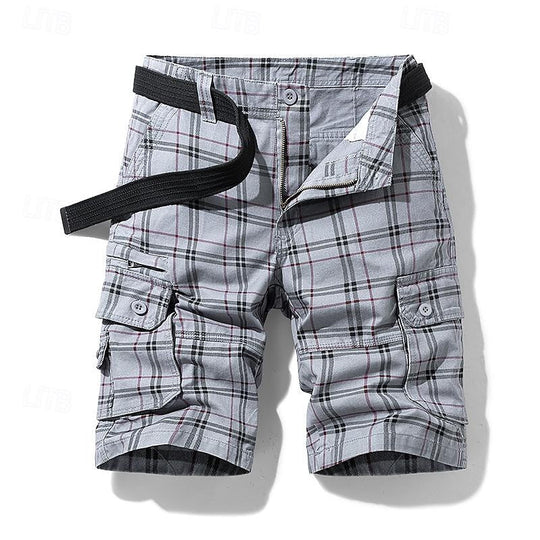 Jayceon | Durable and Stylish Plaid Outdoor Shorts for Men