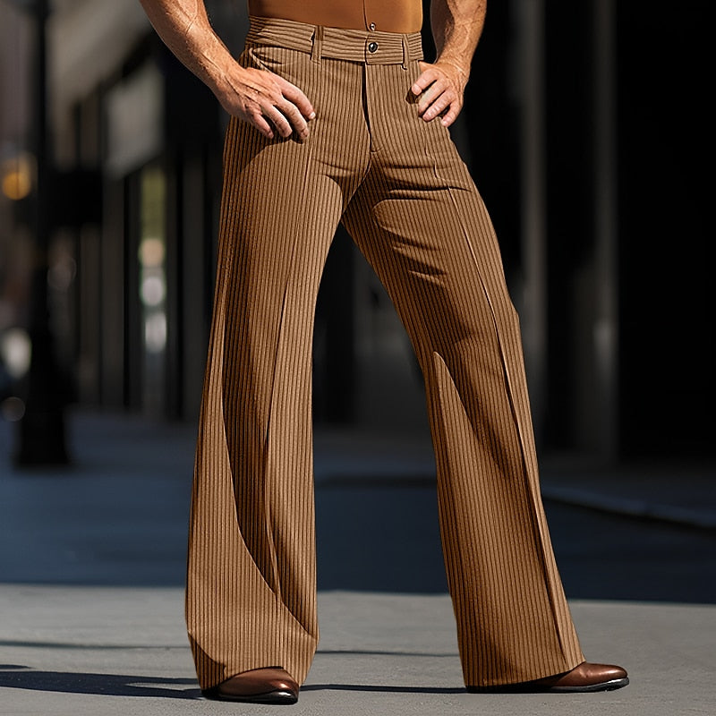 Ramon | Elegant Flared Corduroy Trousers for Men