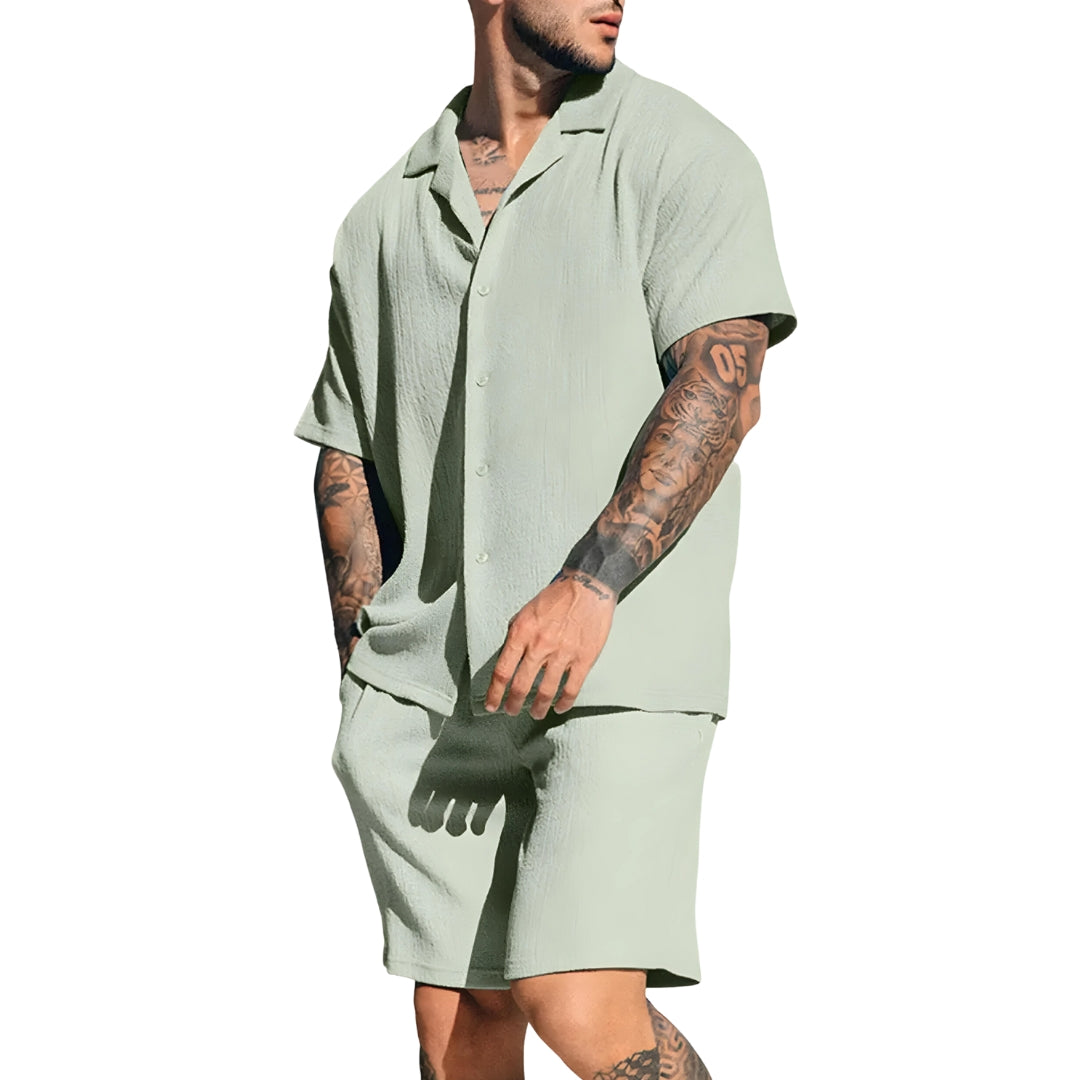 Josias | Men's Casual Shorts and Shirt Set